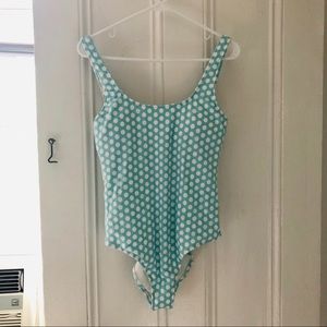 AERIE polka dot one piece bathing suit